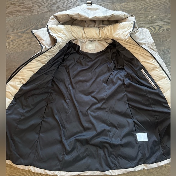 Soia & Kyo Sporty Down Jacket Coat Parka Size Large Brushed Fawn - Picture 13 of 16